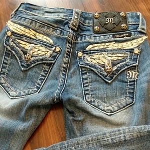 Miss Me jeans size 25 - wings